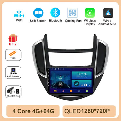 Android OS Car Radio Multimedia Stereo Player WiFi GPS Navigation Video For Chevrolet TRAX 2014 - 2016 Wireless Carplay 4G