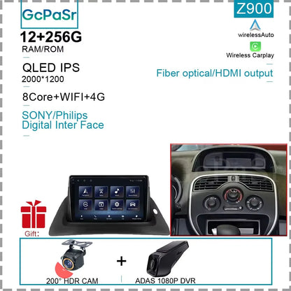 Car Radio Android For Renault kangoo 2008 2009 2010 2011 2012 2013 2014 2015 - 2018 Multimedia Player GPS Carplay Android Auto