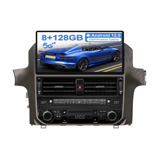 12.5 inches Screen Android 12 8-256GB Car Stereo Multimedia DVD Player For Lexus GX460 2008-2022 Radio GPS Navigation Head Unit