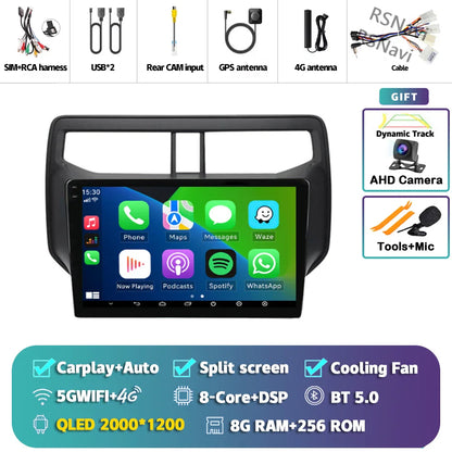Android 14 Carplay Auto 2K Screen Car Radio BT Multimedia Player For Toyota Rush 2017 - 2020 Autoradio GPS Stereo 2din Head Unit