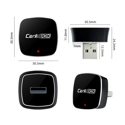 EKIY 2in1 Wireless CarPlay Dongle Wireless Android Auto Adapter AI Smart Box Car Intelligent Systems For Car With Wired CarPlay