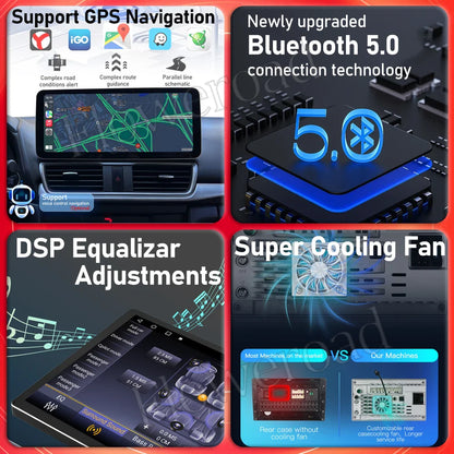12.3 Inch Android 14 For GMC Yukon Chevrolet Tahoe Silverado 2007 - 2013 Car Radio Multimedia Player GPS Head Unit Auto StereoBT