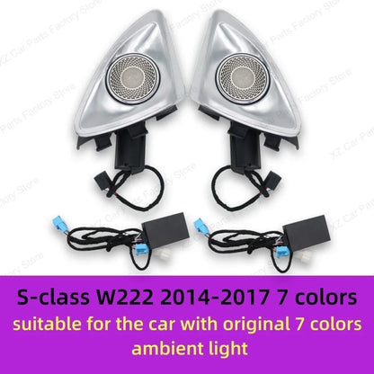 64 Colors 4D rotating Tweeter Speaker Ambient Light For Mercedes-Benz 4D Speaker W213 W205 W206 W223 W222 X254 C/E/S-Class Car