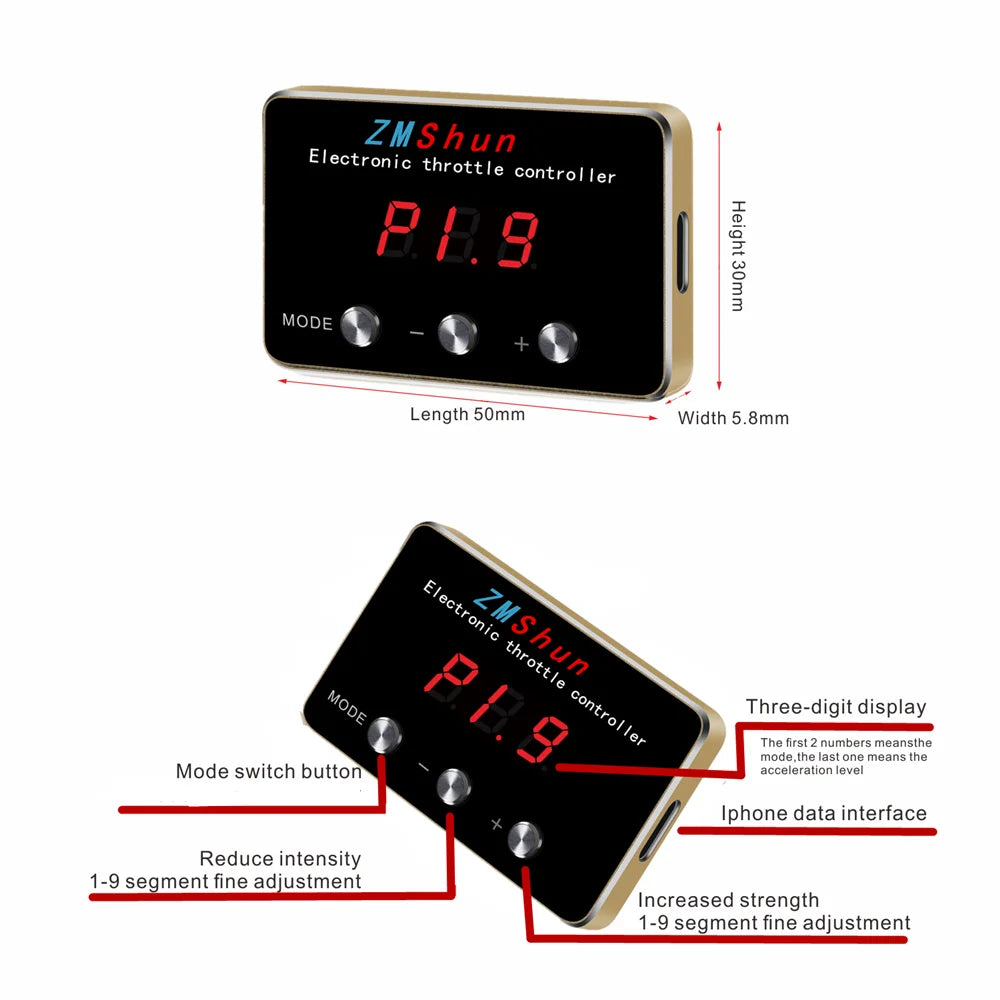 for Cadillac Escalade 2007+, GMC Yukon 2007+, GMC Sierra 2007+, Car Electronic Throttle Response Controller Booster Accelerator