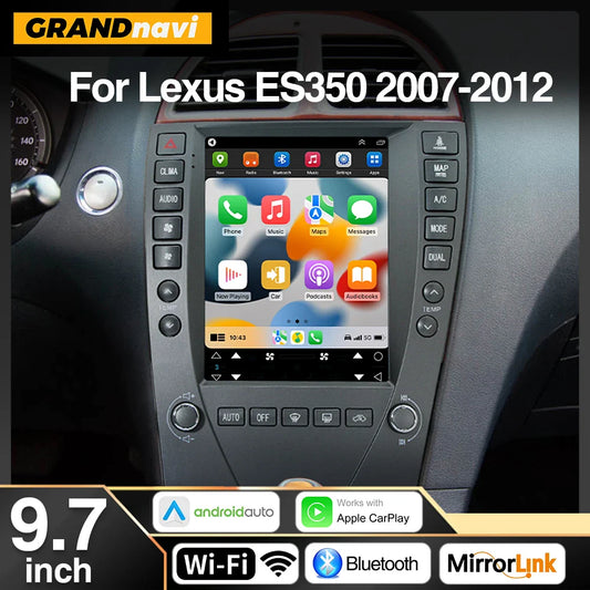 9.7inch Android 13 Car Radio For Lexus ES ES240 ES350 2007-2012 Tesla Style Screen Multimedia Video Player GPS Navigation Stereo