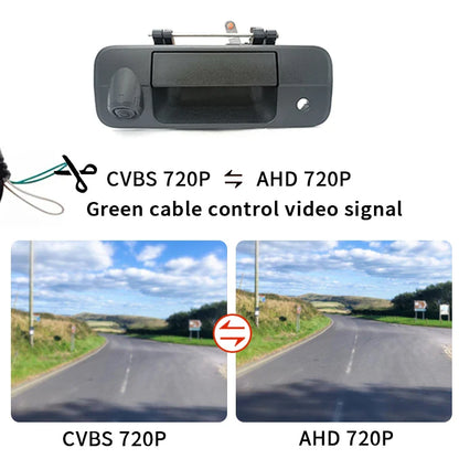 AHD 1080P NTSC Pickup Truck Tailgate Handle Rear View Reverse Camera For Totyota Tundra 2007-2013 Waterproof Backup Camera