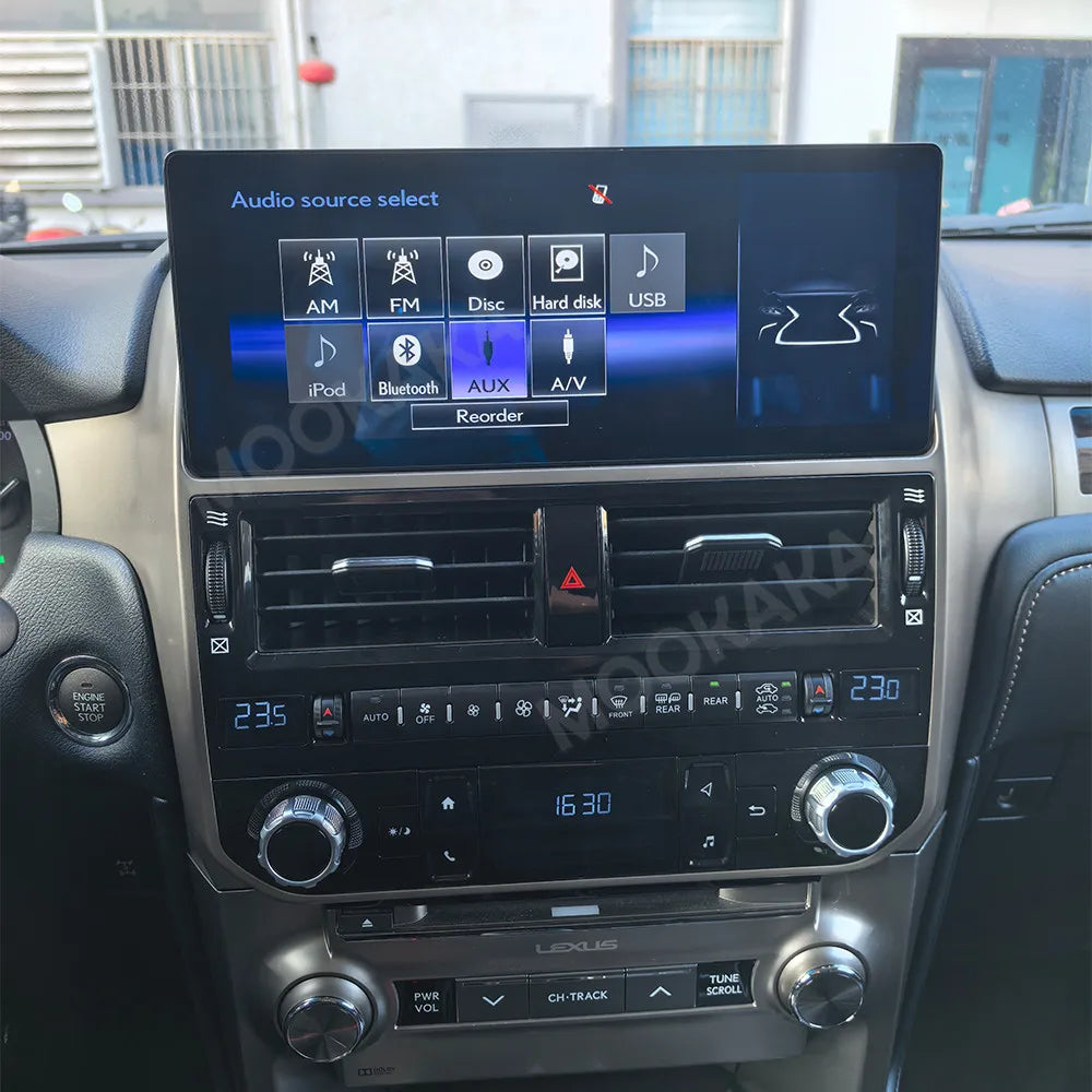12.5 inches Screen Android 12 8-256GB Car Stereo Multimedia DVD Player For Lexus GX460 2008-2022 Radio GPS Navigation Head Unit