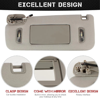 Car Sun Visor For GMC Sierra Denali Chevy Silverado 1500 1500 2500 3500 Sunvisor 2014 2015 2016 2017 2018 2019 22870346 23459643