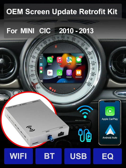 Wireless Carplay For MINI Cooper JWC R55 R56 R57 F55 F56 F57 Countryman F60 R60 Peaceman R61 CCC CIC NBT Android Auto Module Box
