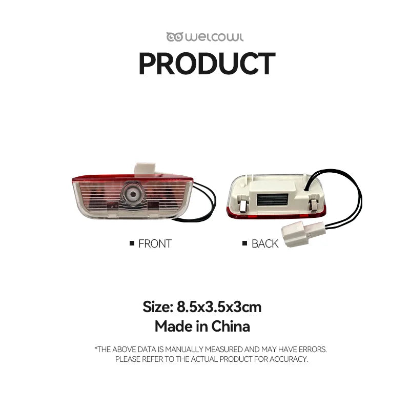 2pcs Car Door Light Customized Icon For Cayenne Macan 911 Boxster 718 Taycan Panamera HD Laser Led Welcome Lamp Accessories