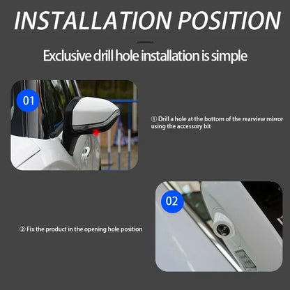 Senlo 2PCS LED Angel Wings Car Door Welcome Light Rearview Mirror Projector Lamp White Decoration Ambient Lamps Auto Accessories