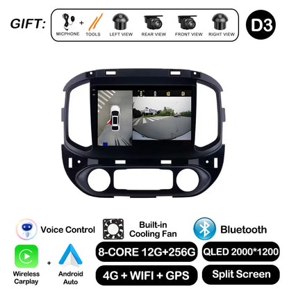 Android Auto For Chevrolet Colorado Sierra GMC 2014 - 2018 Car Radio Video Multimedia Player BT WiFi GPS Navigation Touch Screen