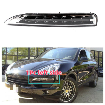 DRL For Porsche Cayenne 2011 2012 2013 2014 Front Bumper LED Daytime Running Light Car Accessories 95863118100  95863118200