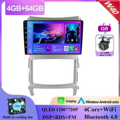 For Hyundai Veracruz ix55 2006 - 2015 Android 14 Car Stereo Multimedia Radio Unit Player GPS Wireless Carplay Android Auto 2din