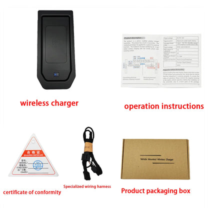 Car Wireless Mobile Phone Charger Center Console Storage QI 18W iPhone fast charge for GMSV HSV Chevrolet Silverado GMC Sierra