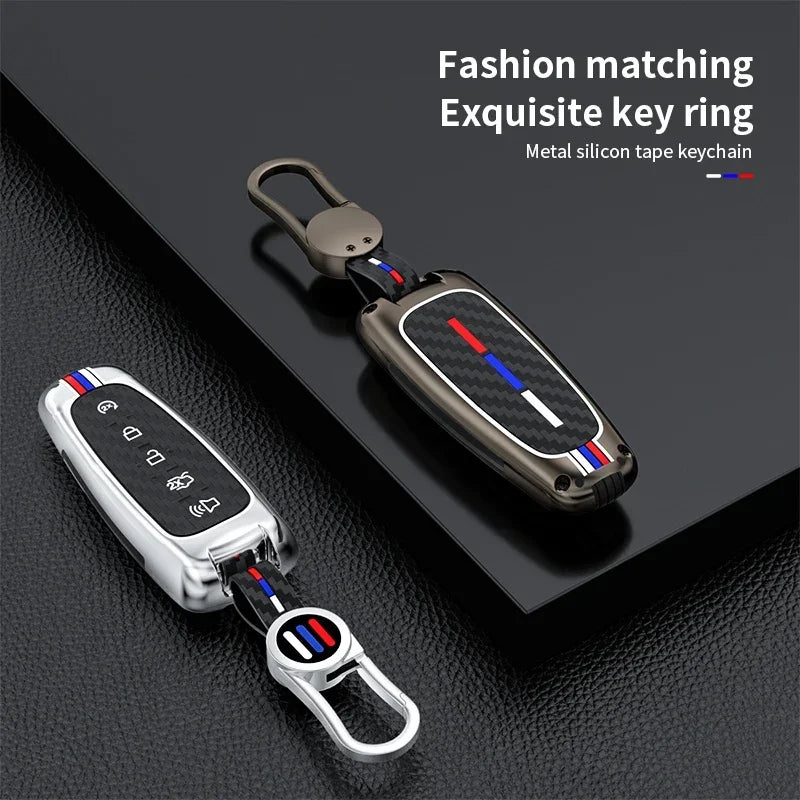Zinc Alloy Car Key Case Cover for Ford C-Max Edge Escape Expedition Explorer Focus Taurus & Lincoln MKS MKT MKX Navigator