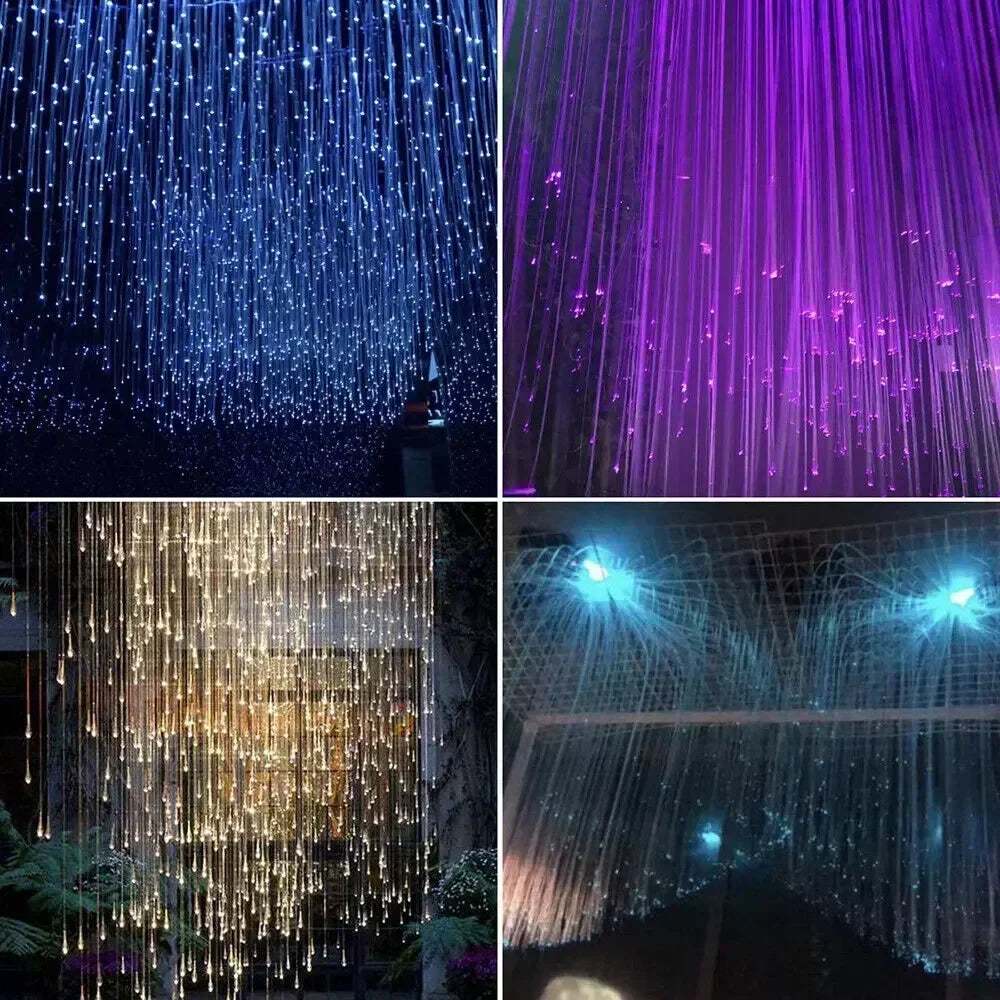 Car Starry Sky Light Auto Home Fiber Optic Lights Atmosphere Lamp Music Control Ceiling Lights RGB 12W 8 Colors Car Styling DIY