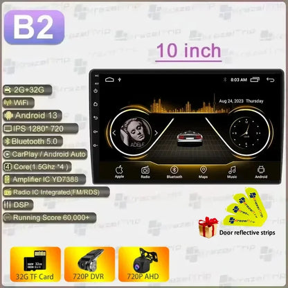 1280*720Screen 7 9 10 Inch 2Din Android Auto Carplay 8163 Car Radio Audio Multimedia Player for Hyundai Toyota Nissan Kia Stereo