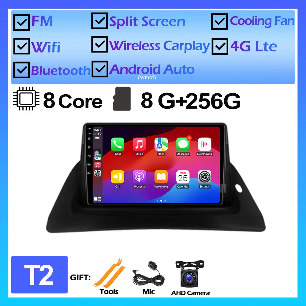 For Renault Kangoo 2015 2016 2017 2018 Android OS Car Multimedia GPS Player DSP Wireless Carplay Auto Stereo Car Radio DVD