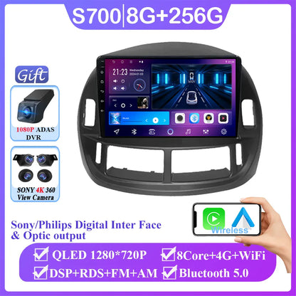 Android 14 Car For Toyota Previa ESTIMA ACR30 Tarago 2002-2006 QLED Stereo Radio Multimedia Player Head Unit GPS 4G BT Carplay