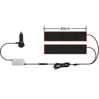 2 in 1 Large 24V LED Devil's Eye 200/150/120/80/70/60 cm Flexible Windshield Lamps 12V Car Interior Atmosphere Light Accessories