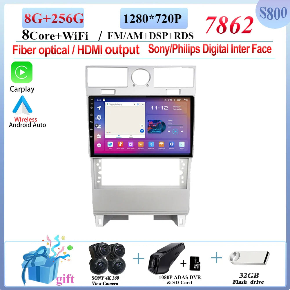 7862 Car Android 14 For Lincoln Navigator 2003 - 2009 Carplay Autoradio Multimedia Video Player Navigation GPS Auto No 2din DVD