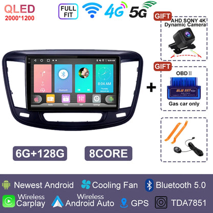 For Chrysler 200 200C 2015 - 2019 Android 14 Radio Video Player Car Autoradio Multimedia Screen Stereo Carplay Navigation