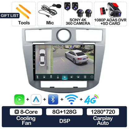 Android 15 Car Radio For Chrysler Sebring 3 JS Cirrus 2007 - 2010 GPS NAVI Multimedia Stereo Video Player 4G LTE 5G WIFI QLED BT