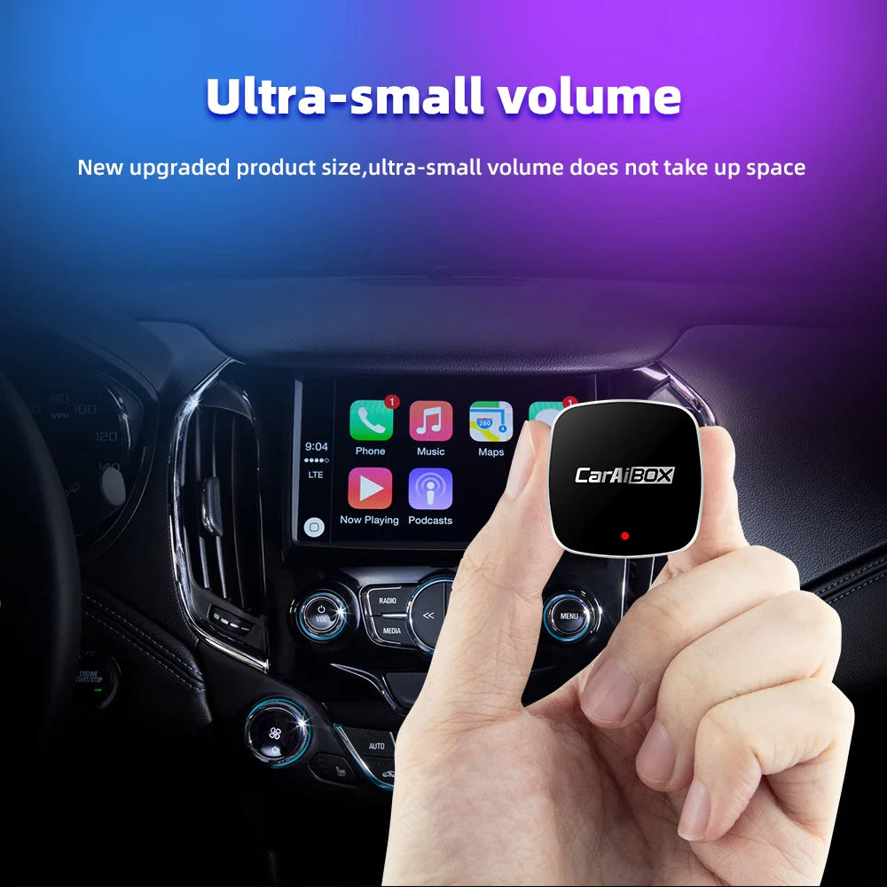 EKIY 2in1 Wireless CarPlay Dongle Wireless Android Auto Adapter AI Smart Box Car Intelligent Systems For Car With Wired CarPlay