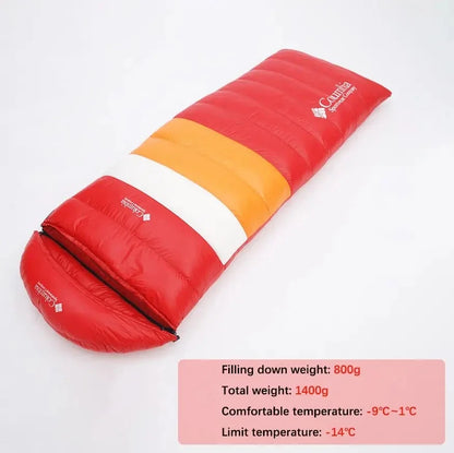 White Goose Down Sleeping Bag for Tourism Hiking Camping Emergency Sleeping Bag Trekking Supplies Sleeping Bag Nature Hike