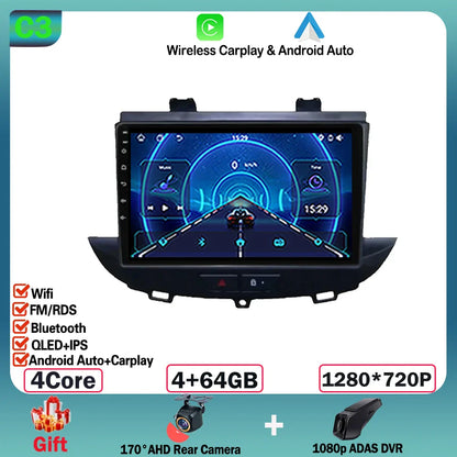 Android 14 For Opel Grandland X crossland x 2016-2020 Carplay Multimedia Monitor Screen Stereo Radio Video Player Car Navigation