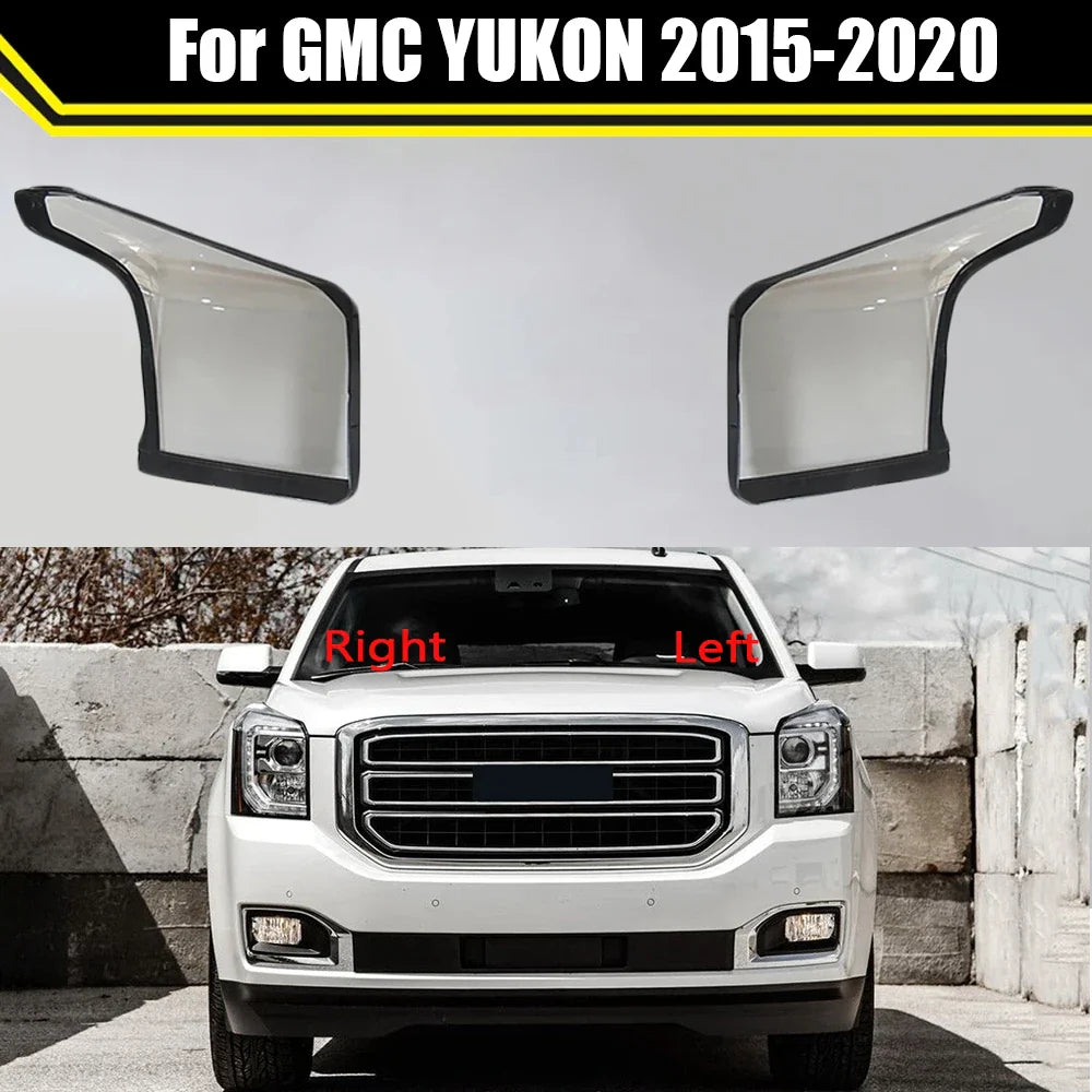 Car Headlight Cover Auto Headlamp Lampshade Lampcover Head Lamp Light Lens Shell For GMC YUKON 2015 2016 2017 2018 2019 2020