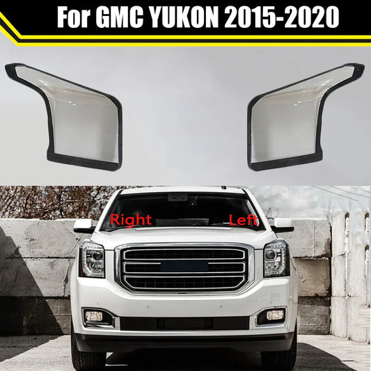 Car Headlight Cover Auto Headlamp Lampshade Lampcover Head Lamp Light Lens Shell For GMC YUKON 2015 2016 2017 2018 2019 2020