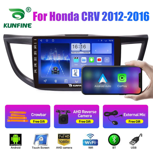 10.33 Inch Car Radio For Honda CRV 2012-2016 2Din Android Octa Core Car Stereo DVD GPS Navigation Player QLED Screen Carplay