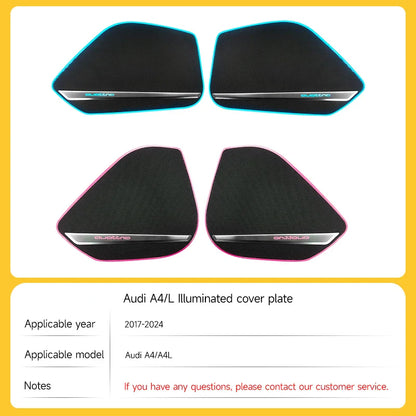 LED Ambient Lights For Audi A4 A4L 2009-2023 Models 64 Colors Rainbow Atmosphere Lamps APP/ Car Play/Car Radio Control