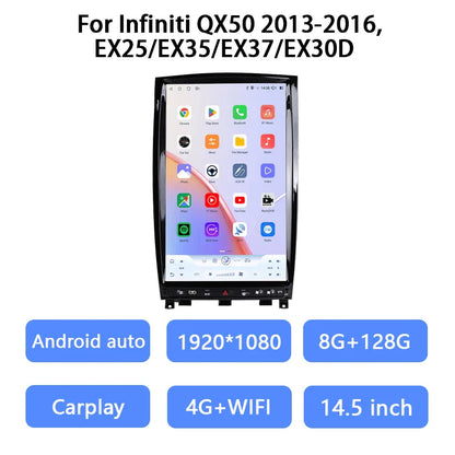 14.5 inch For Infiniti QX50 2013-2016,EX25/EX35/EX37/EX30D 8-core 8+256G CarPlay Car Radio Multimedia Video Player GPS