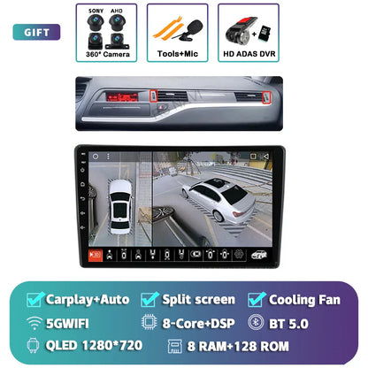 Android 14 Carplay Car Radio Multimedia For Citroen C5 2008 2009 2010 -2017 navigation video DVD Autoradio Stereo 2din Head Unit