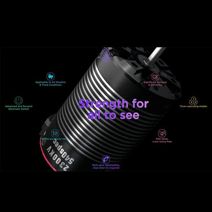 HobbyWing QuicRun Fusion PRO 540 60a 2300KV waterproof two in one brushless motor suitable for 1:10 TRX-4 SCX10 RC vehicles