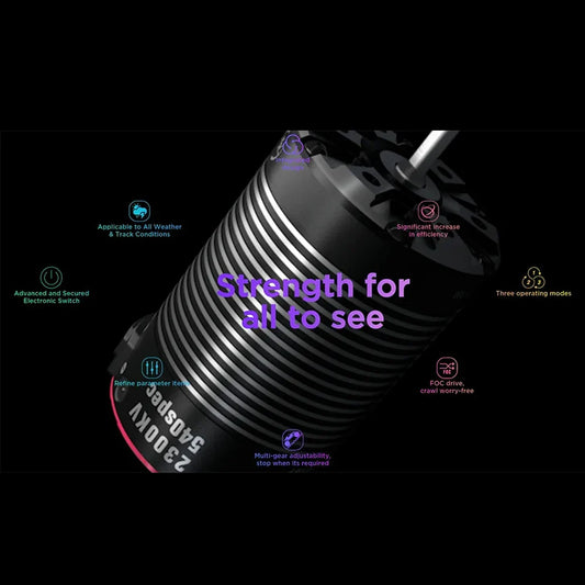HobbyWing QuicRun Fusion PRO 540 60a 2300KV waterproof two in one brushless motor suitable for 1:10 TRX-4 SCX10 RC vehicles