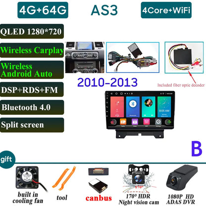 Car Radio Carplay For Land Rover Range Rover Sport 2005-2013 Navigation GPS Android Auto Multimedia Player 4G Wifi No 2din DVD