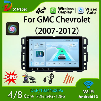 CarPlay Head Unit for Chevrolet Express Van, 4G, WiFi, Android 13, GPS, Tahoe, GMC Yukon, Acadia, Auto Radio