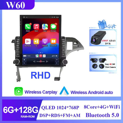 Car For Toyota Prius 3 XW30 2009 - 2015 RHD Android Auto Radio Stereo Head Unit Multimedia Player Navigation Carplay No 2din DVD