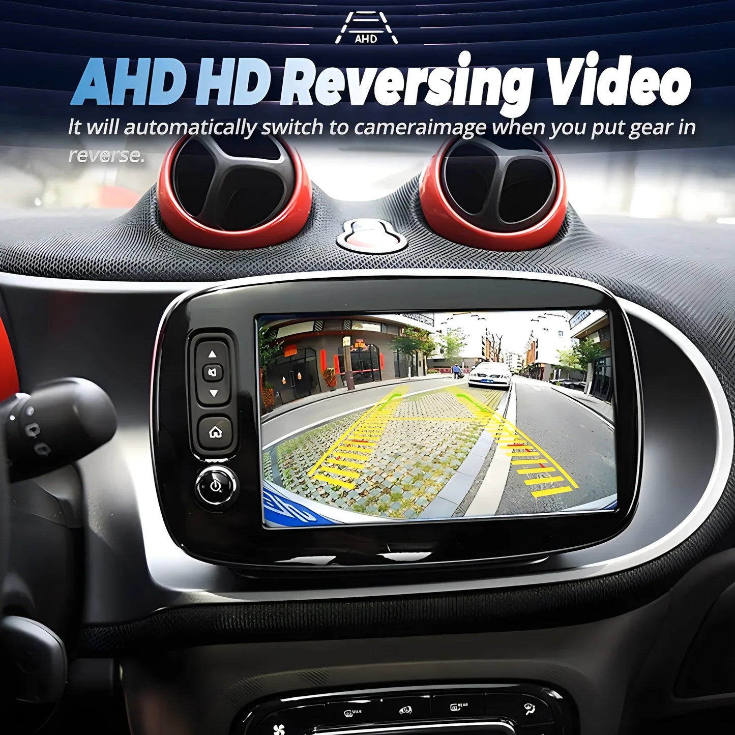 8“ Android 14 CarPlay GPS Navigation Player Head Unit For Mercedes Benz Smart 453 Fortwo Forfour 15-19 Radio Stereo Multimedia