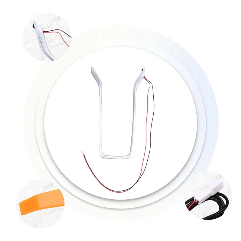 Car LED Central Cup Holder Atmosphere Ambient Light Interior Decorative Lamp For Toyota Corolla CROSS /Altis 2020-2024