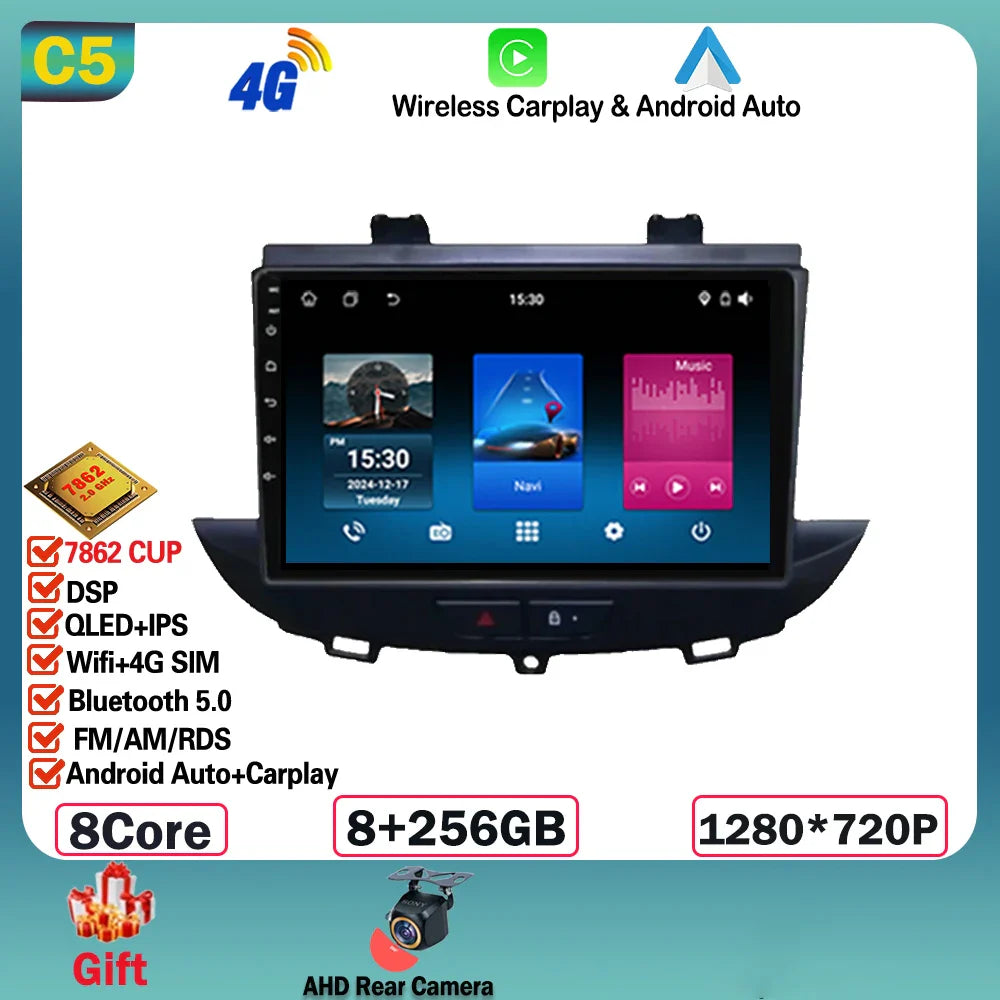 Android 14 For Opel Grandland X crossland x 2016-2020 Carplay Multimedia Monitor Screen Stereo Radio Video Player Car Navigation