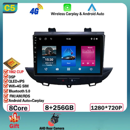 Android 14 For Opel Grandland X crossland x 2016-2020 Carplay Multimedia Monitor Screen Stereo Radio Video Player Car Navigation