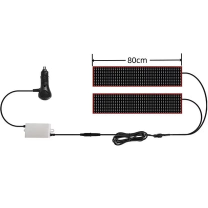 2 in 1 Large 24V LED Devil's Eye 200/150/120/80/70/60 cm Flexible Windshield Lamps 12V Car Interior Atmosphere Light Accessories