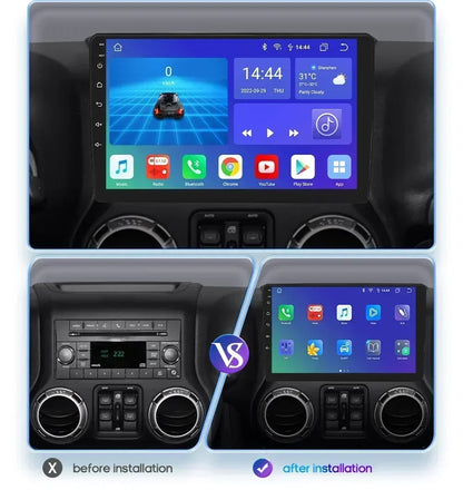 Hizpo 10.1 Inch Android Auto Car Radio Multimedia Video For JEEP Compass Patriot Chrysler 300C Sebring Liberty Dodge Wrangler BT
