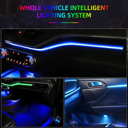 18in1 110cm Led Atmosphere light Interior lights Symphony light strip Door lights Center console decorative light Foot lamp APP