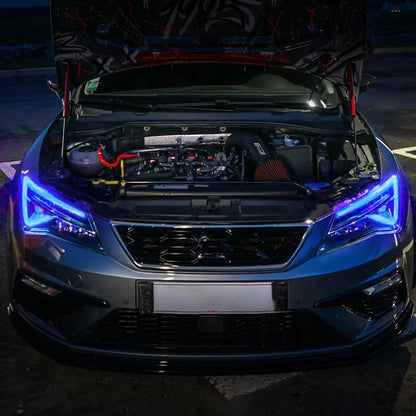 Red Yellow Angel Eye DRL Boards For Seat Leon Leon Leon ST FR Facelift Cupra LED Headlight DRL Daytime Running light 5F0941475A
